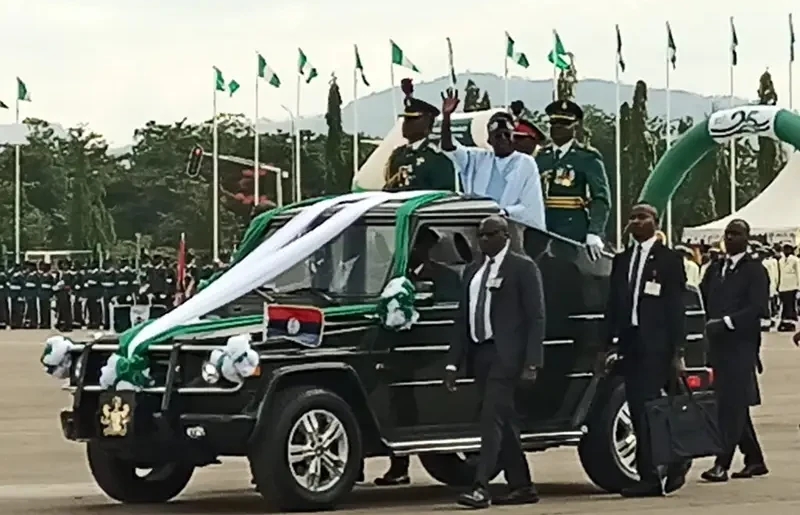 Tinubu at Eagles Square Abuja on Democracy Day