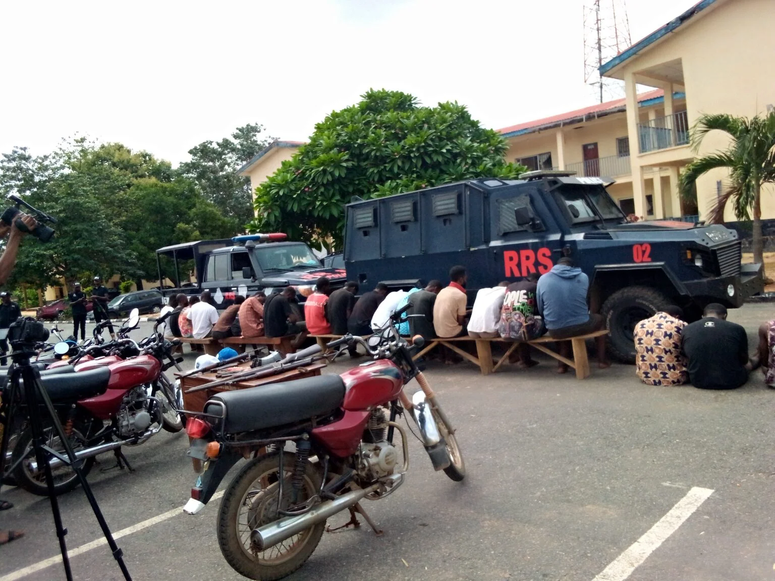 The arrested suspects