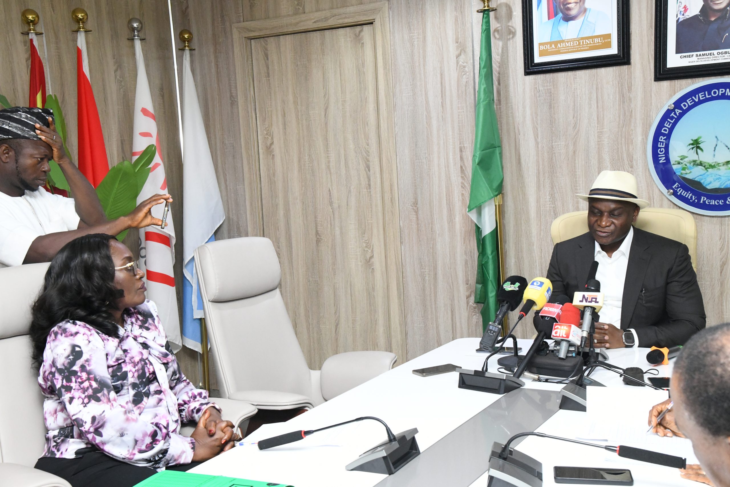 NDDC MD, Dr. Samuel Ogbuku, speaking during an interview with newsmen at the commission’s headquarters in Port Harcourt.
