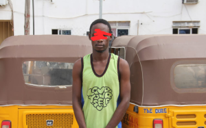 The arrested suspect