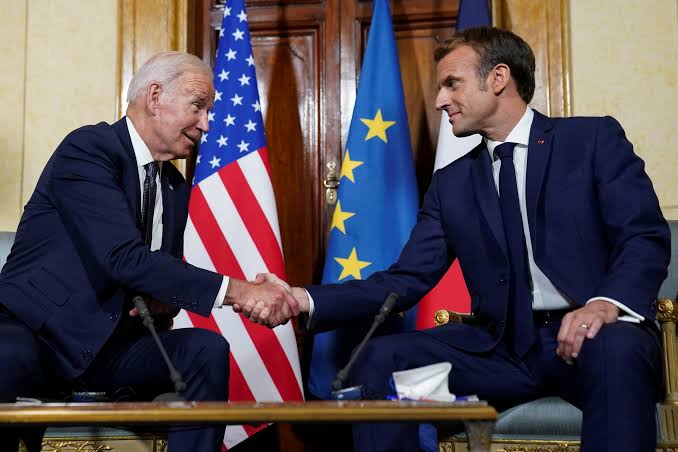 U.S President, Joe Biden and French President, Emmanuel Macron