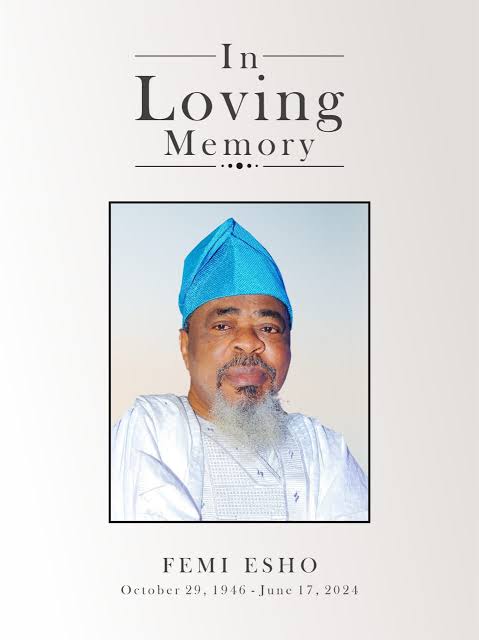 Nigerian music legend, Femi Esho, dies at 77 2 images 1 2024 06 18T174754.127