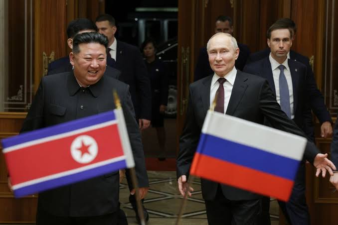 North Korea’s ruler Kim Jong Un and Russian President Vladimir Putin