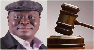 Former speaker of the Lagos State House of Assembly, Adeyemi Ikuforiji and court gavel