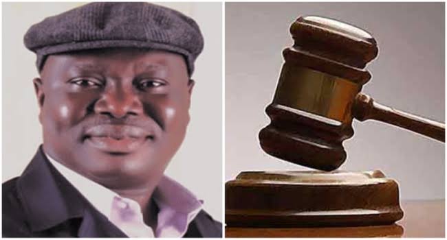 Former speaker of the Lagos State House of Assembly, Adeyemi Ikuforiji and court gavel