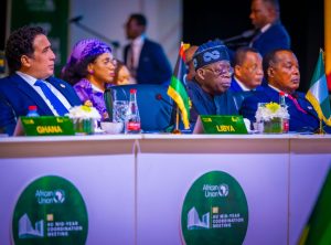 President Bola Tinubu on Sunday attended the Sixth Mid-Year Coordination Meeting of the African Union