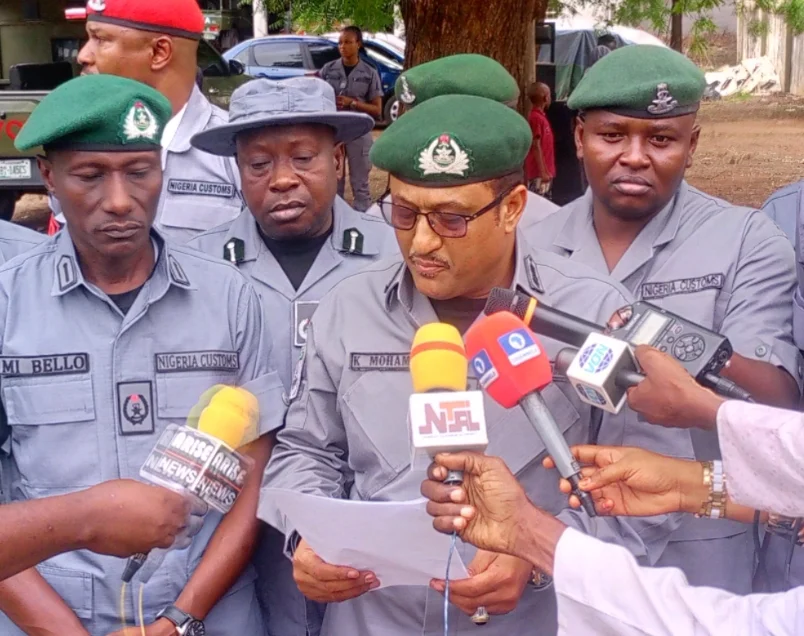 The Sokoto/Zamfara Command Area, Controller Nigeria Customs Service, Mr Kamal Muhammed, addressing journalists in Sokoto on Wednesday