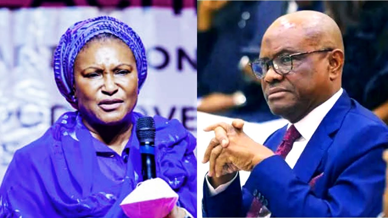 Senator Ireti Kingibe (LP-FCT) and FCT Minister, Nyesom Wike