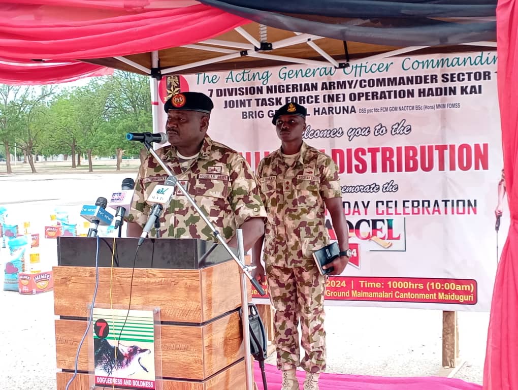 Nigerian Army honors fallen heroes with palliatives for widows 2 General Officer Commanding (GOC), Nigerian Army, 7 Division, Brig. Gen. Abubakar G.L Haruna