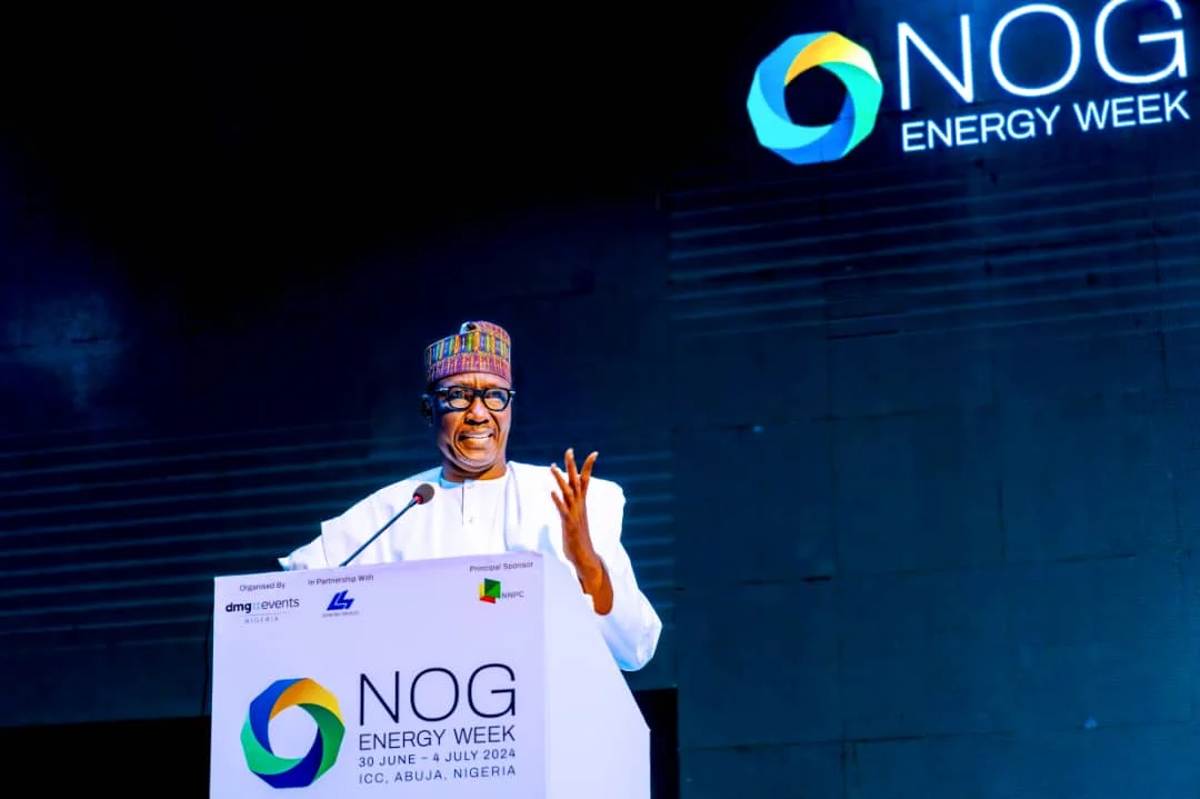 Malam Mele Kyari, Ground Chief Executive Officer Nigerian National Petroleum Company Limited (NNPC Ltd.) addressing NOG conference in Abuja