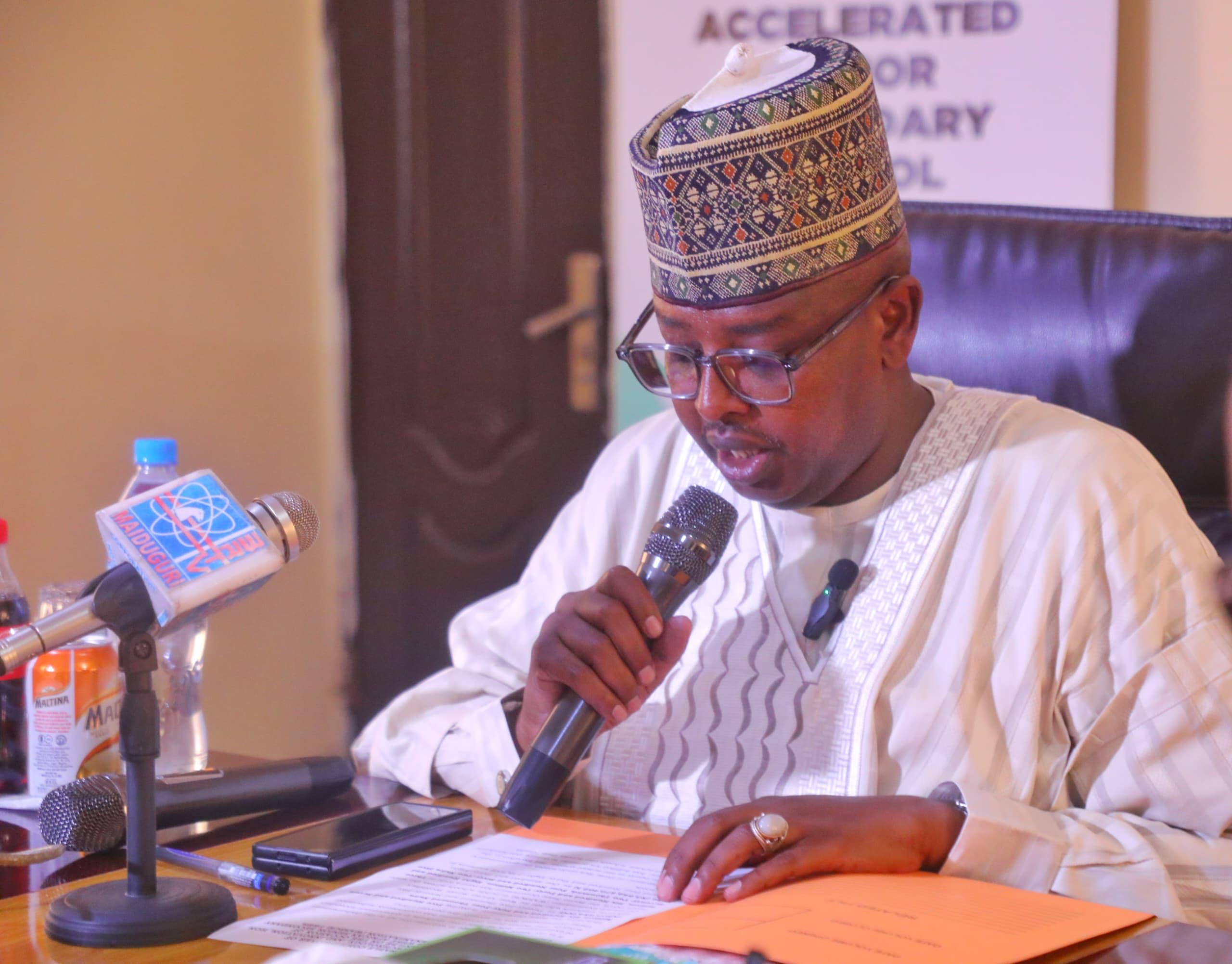 Borno State Commissioner of Education, Science, Technology, and Innovation, Engr. Lawan Abba Wakilbe