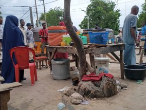 A food vendor in Maiduguri
