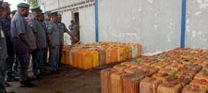 Kegs of smuggled petrol intercepted by customs operatives