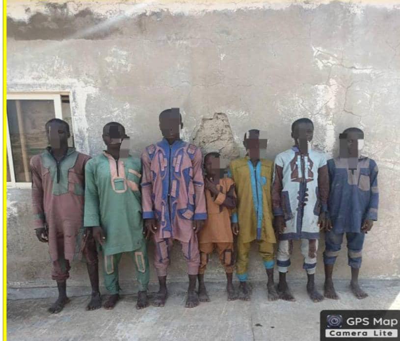 Some of the surrendered Boko Haram terrorists