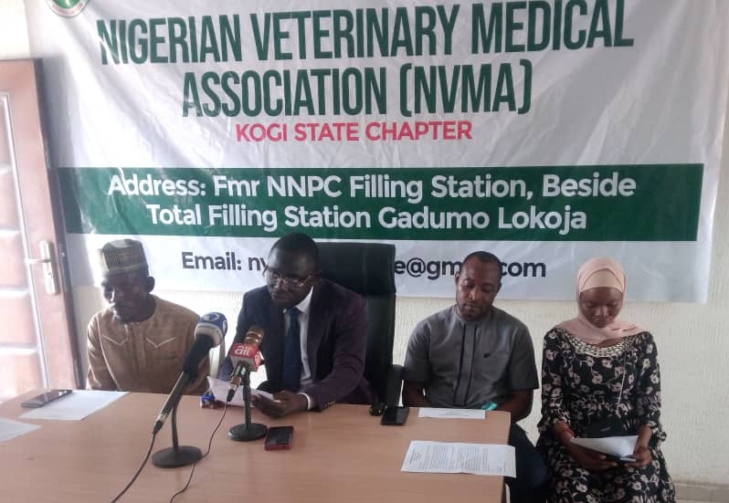 Chairman of NVMA in Kogi State, Omotugba Tolu, while addressing newsmen in Lokoja,