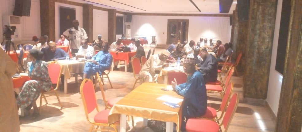 Participants at the 2 day Media Dialogue on Empowering Adolescent Girls and Young Boys to increase Retention, Transition and Completion of Schools in Sokoto. 