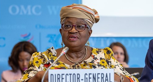 FILE: WTO boss Ngozi Okonjo-Iweala. Credit: X/@WTO