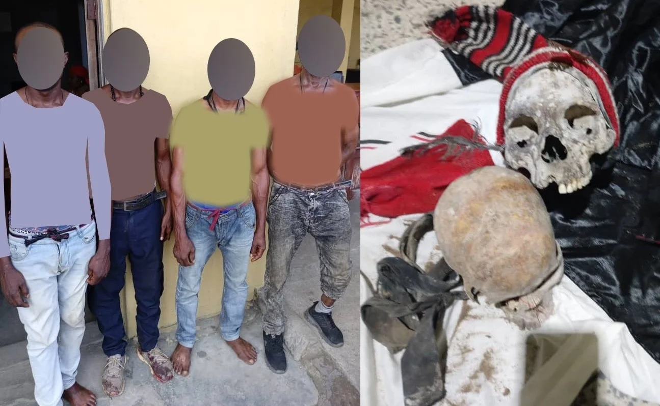 Police arrest OSPAC vigilante members with human body parts in Rivers on Wednesday