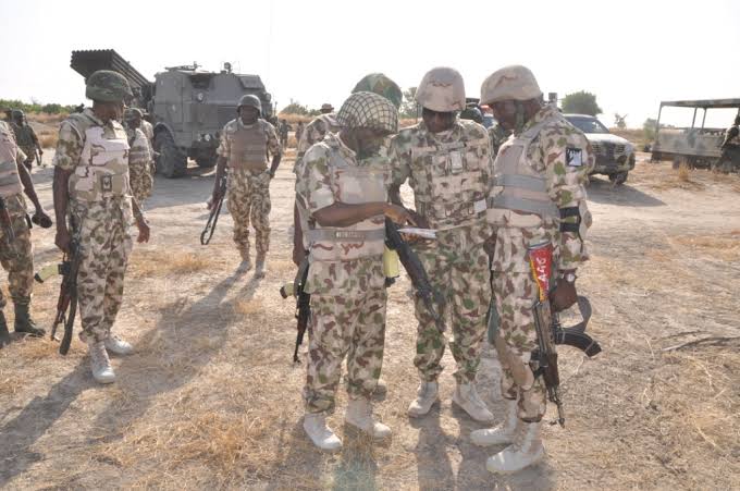 Military troops