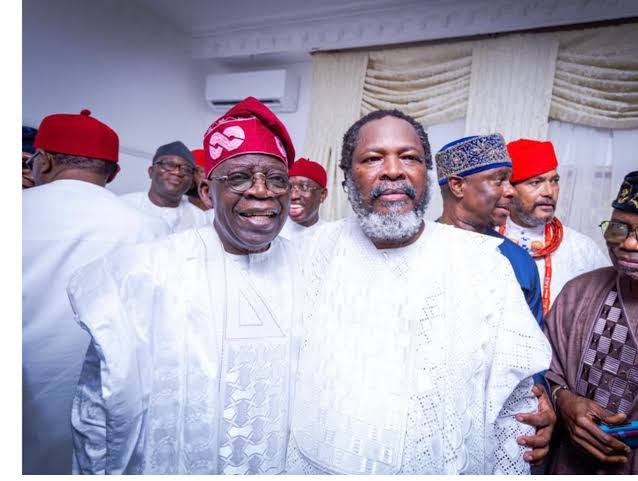 President Bola Tinubu and Publisher of ThisDay Newspaper, Prince Nduka Obaigbena