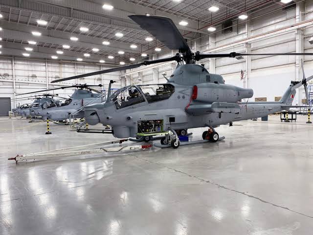 AH-1Z attack helicopters