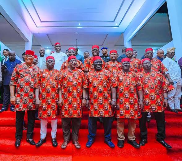 PDP Governors at a meeting in Enugu State