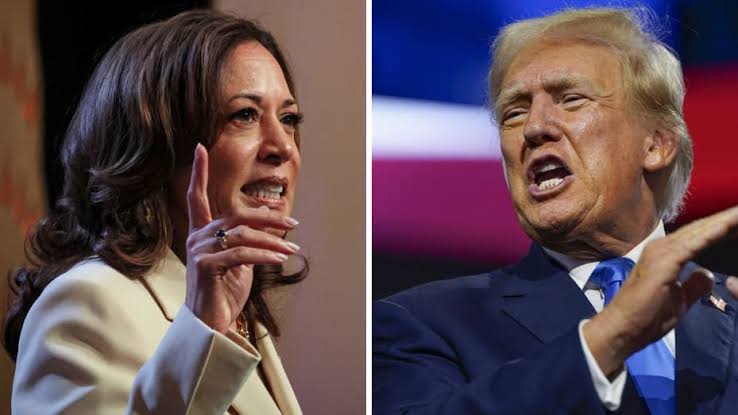 U.S Vice President Kamala Harris and former President Donald Trump