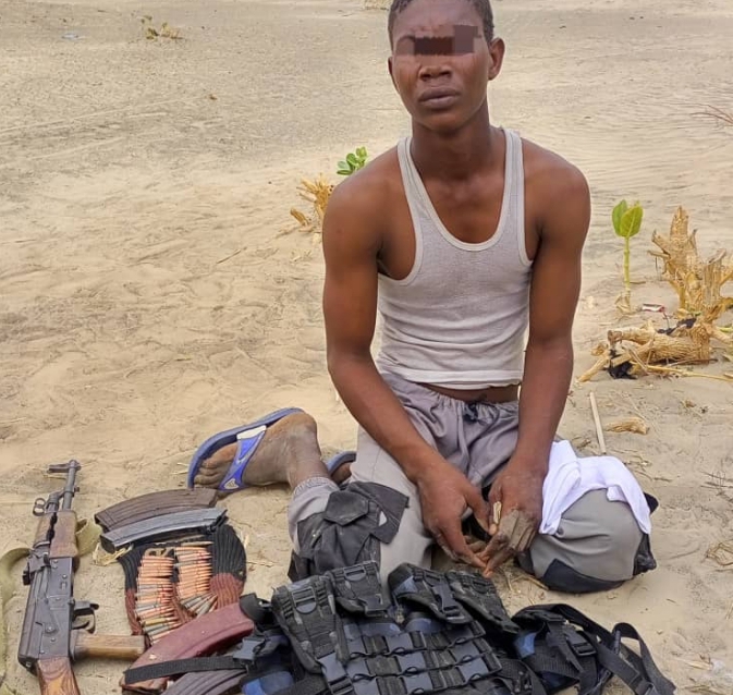 One of the surrendered Boko Haram terrorists