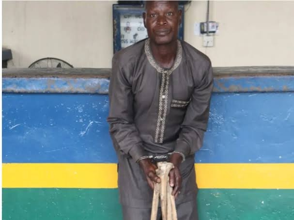 The suspect with human bones