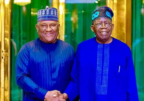 President Bola Tinubu and the Founder of BUA Group, Alhaji Abdul Rabiu