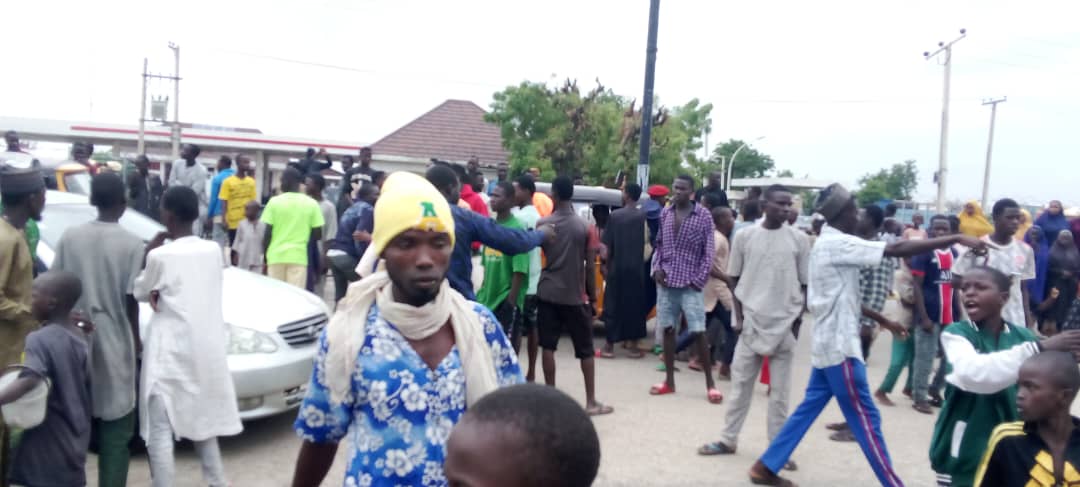 Maiduguri residents join nationwide protests, met with resistance from security agents 4 IMG 20240801 WA0001
