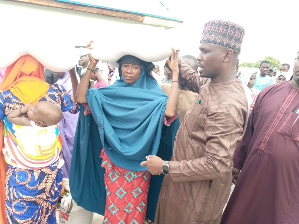 Rep. Satomi distributes 2,500 bags of wheat to constituents in Borno 2 IMG 20240811 WA0017