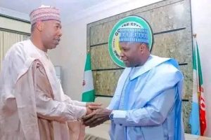 Borno State Governor, Babagana Zulum and Gombe State Governor, Muhammadu Inuwa Yahaya