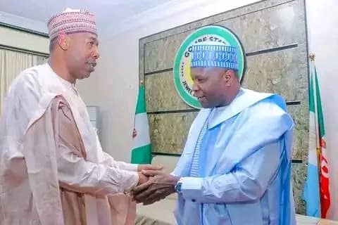 Borno State Governor, Babagana Zulum and Gombe State Governor, Muhammadu Inuwa Yahaya