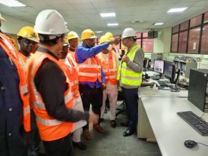 Members of the House of Representatives who visited Dangote Cement Plc in Obajana, Kogi State