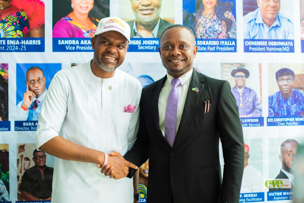 Mayor with Ogonda Bright