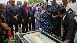 The funeral service held on Friday at the Fountain of Life Church, Ilupeju, and was followed by a private burial ceremony at Ebony Vaults in Ikoyi.