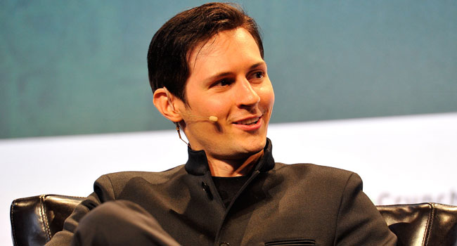 (FILES) Pavel Durov, CEO and co-founder of Telegram speaks onstage during day one of TechCrunch Disrupt SF 2015 at Pier 70 on September 21, 2015 in San Francisco, California. (Photo by Steve Jennings / Getty Images North America / AFP)