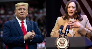 Former U.S President, Donald Trump and US Vice President, Kamala Harris