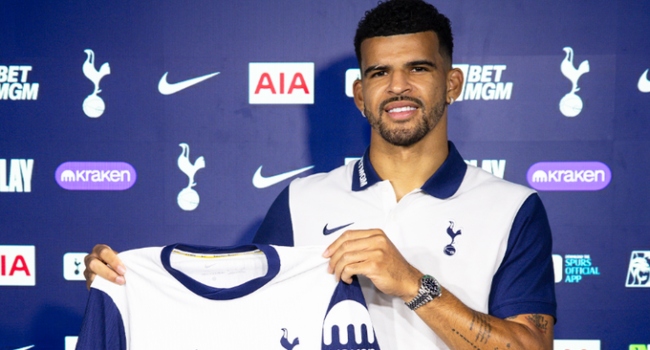 Dominic Solanke joined Spurs from Bournemouth. Photo: X@SpursOfficial