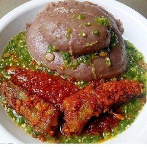 Amala is eaten mostly by the Yoruba people of Nigeria. It is more commonly paired with 'Ewedu' and stew.