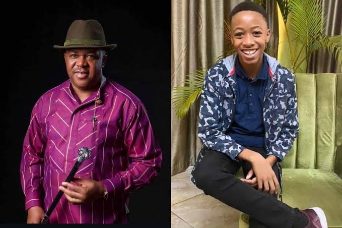 Nollywood actor, Francis Duru and his late son, Ifeanyi Duru