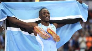 Botswana's athlete Letsile Tebogo