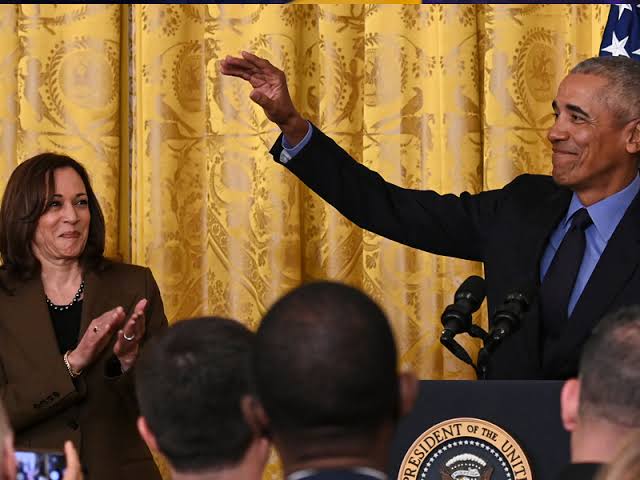 Former U.S President, Barrack Obama and U.S Vice President, Kamala Harris