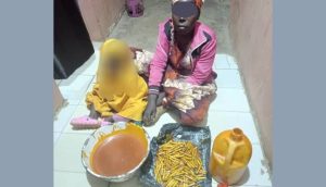 124 rounds of anti-aircraft ammunition concealed in a gallon of palm oil, one Tecno mobile phone, and N78,500 were recovered from the suspect as an exhibits.