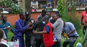Olumide Akpata casting his vote in Oredo ward 6, unit 11