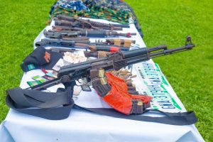 Weapons recovered from the suspects