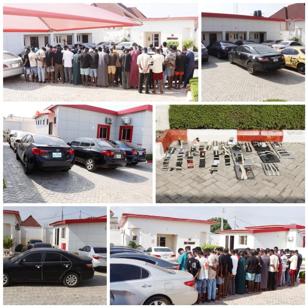 Arrested yahoo boys in ilorin