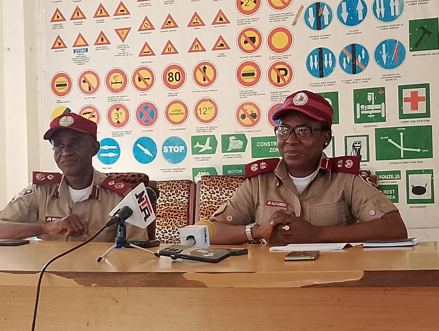 FRSC Sector Commander, Mrs Joyce Alexander, during a news conference on Friday, in Awka.