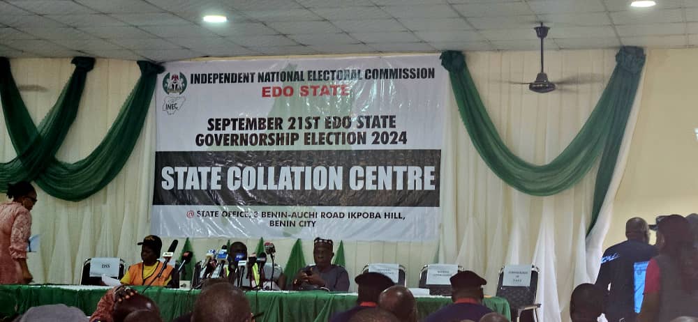 Election results collation centres in Edo State.